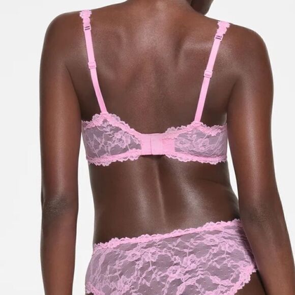 Skims Stretch lace Intimates underwire scoop bra Pink BA-SCP-3575 44B - Picture 2 of 5